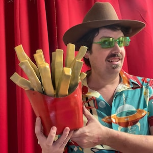 French Fry Prop – Fast Food Wall Decor for Kitchen, Diner, Burger Stand, McDonald’s Theme, Photo Booth or Restaurant Display