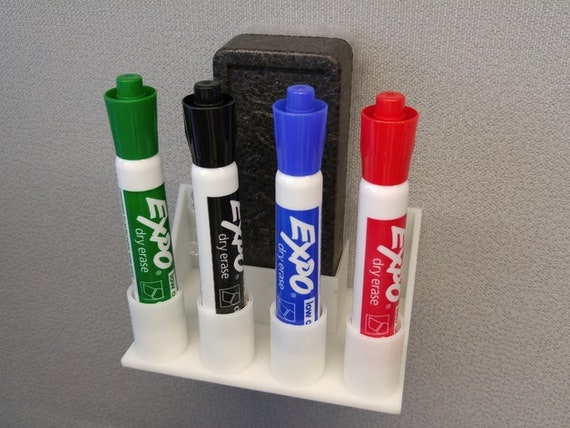 Magnetic Whiteboard Marker and Eraser Mount Choose Screws or Magnets. Dry  Erase, Keep on Corkboard or Wall. 3d-printed for Office/meeting 