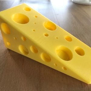 The Ultimate Cheese Doorstop As Gouda Door Stop as You'll Find. Funny Gift for the Lactose-Tolerant Brie all You Can Brie. Mozza-really image 1