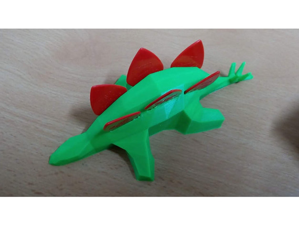Sleepy Stegosaurus Guitar Pick Holder Funny Dinosaur Plectrum Etsy