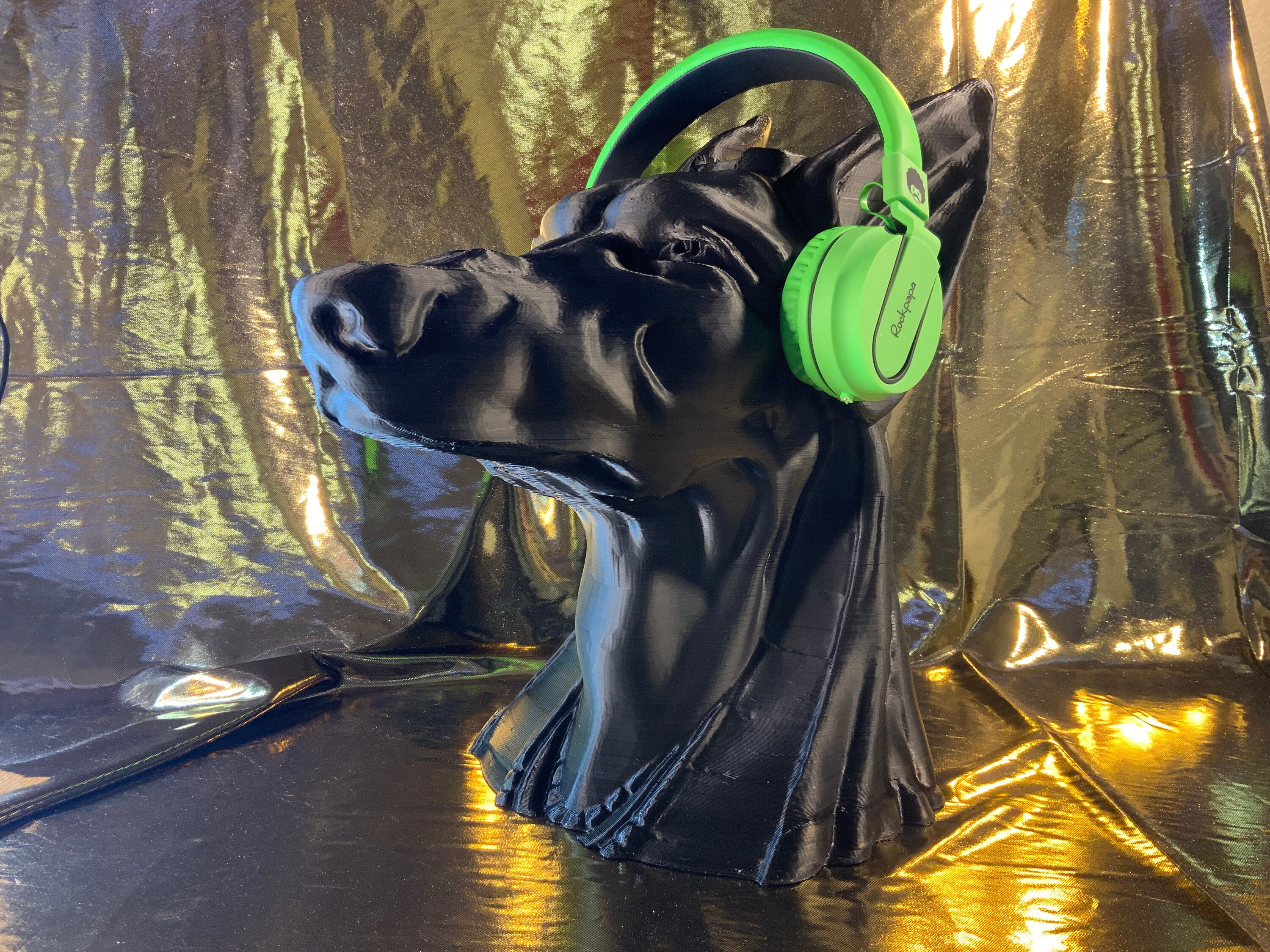 BIG Anubis Headphone Stand Egyptian God Desk Hanger like Etsy