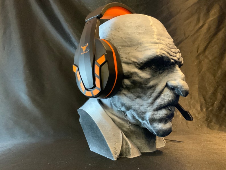 Nosferatu Headphone Stand Horror Movie Vampire Holder Rack like Dracula/Frankenstein/Mummy/Werewolf/Devil. Gaming/Home Recording/PC Gaming image 7