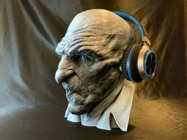 Nosferatu Headphone Stand Horror Movie Vampire Holder Rack like Dracula/Frankenstein/Mummy/Werewolf/Devil. Gaming/Home Recording/PC Gaming image 6