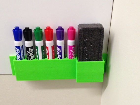 Over Engineered Magnetic Dry Erase (expo) Marker Holder (works on flat AND  curved surfaces) by codysechelski, Download free STL model