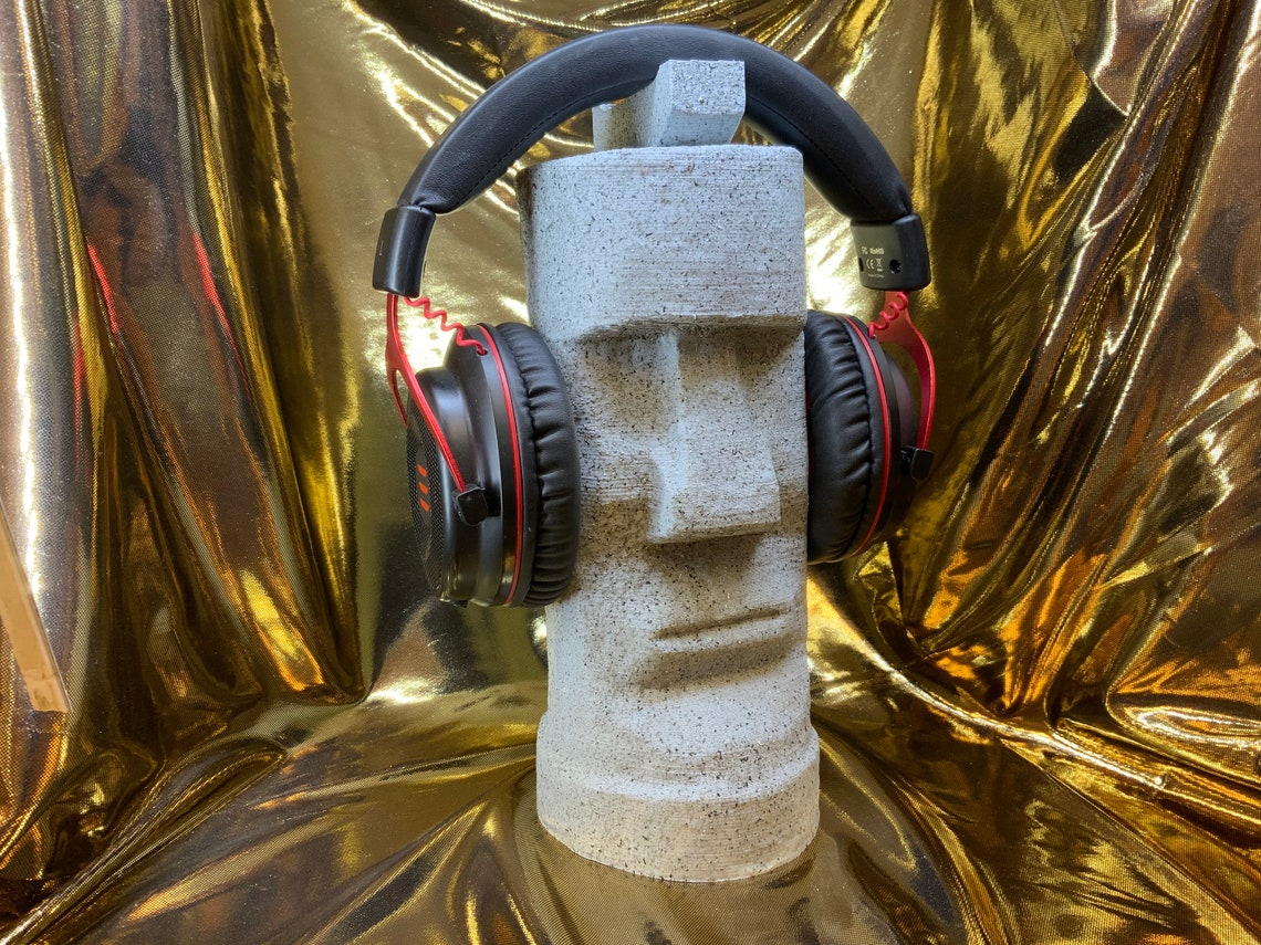 Moai Statue Headphone Rack Easter Island Statue Headset Etsy UK