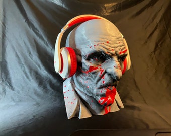 Bloody Nosferatu Headphone Stand! Horror Movie Vampire Holder Rack like Dracula/Frankenstein/Mummy/Werewolf/Devil. Gaming/Home PC Gaming!