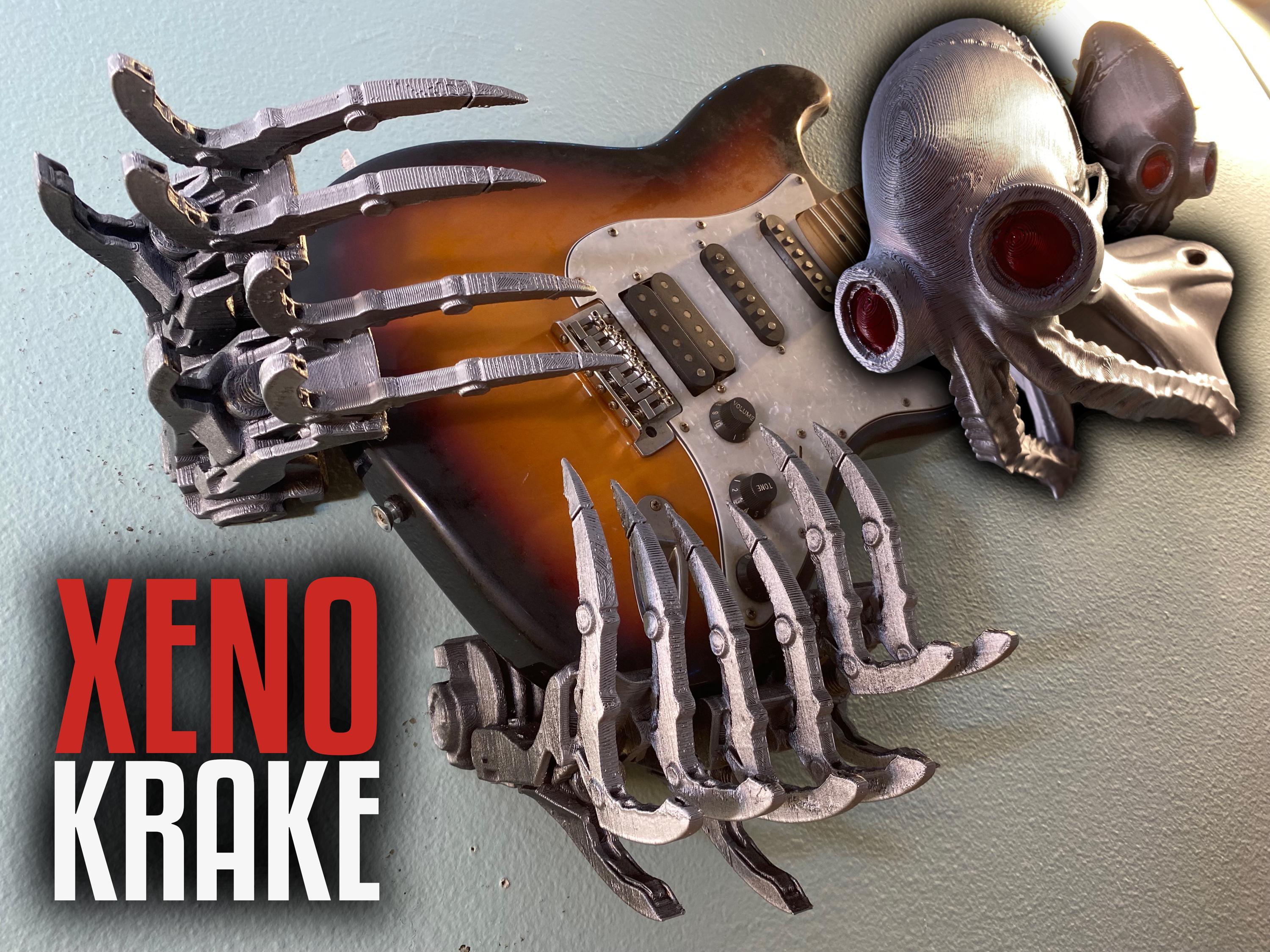 Alien Guitar Wall Mount - HR Giger Lovecraft Kraken Hanger for