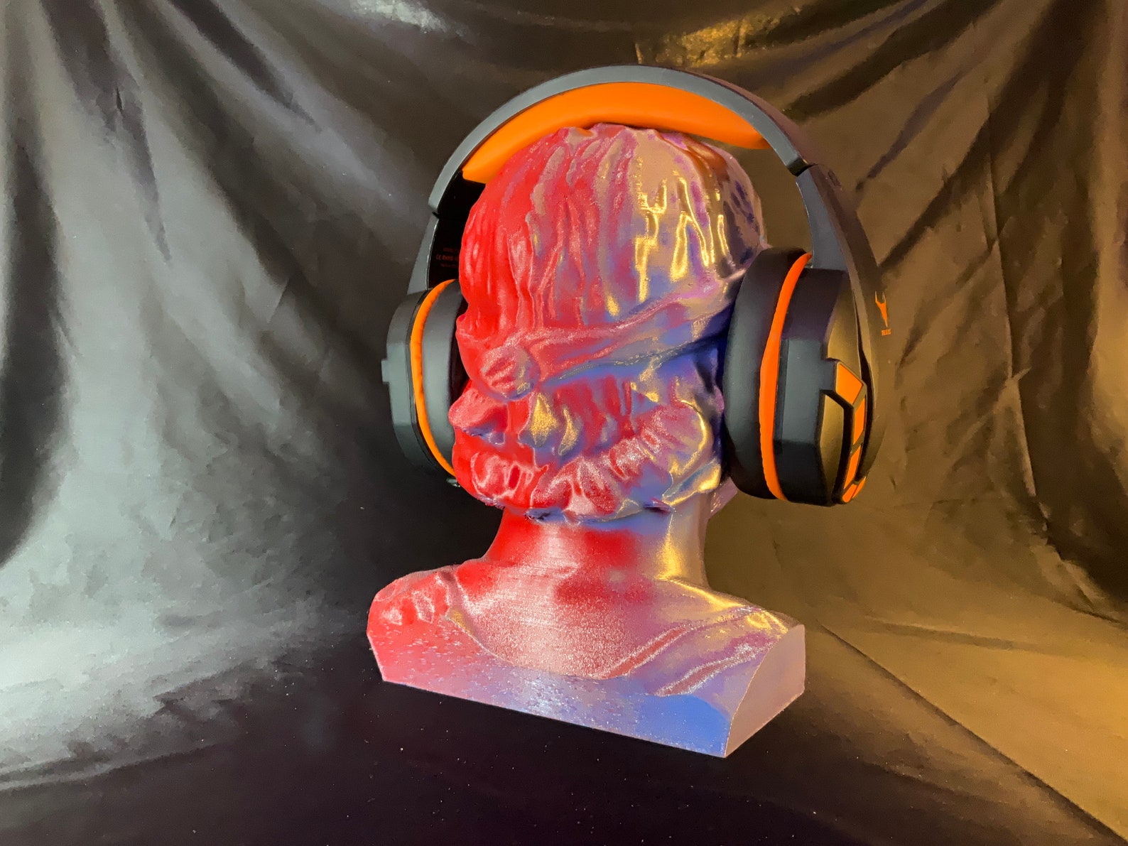 Psychedelic Chuck Norris Headphone Stand! Headset Hanger Rack, Walker ...