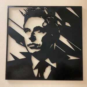 Elon Musk Inspired Abstract Wall Art - 21&quot; Visionary Decor Piece