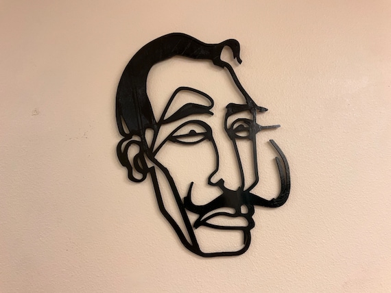 サルバドール.ダリ 21インチ サルバドール・ダリのシルエット装飾：シュル