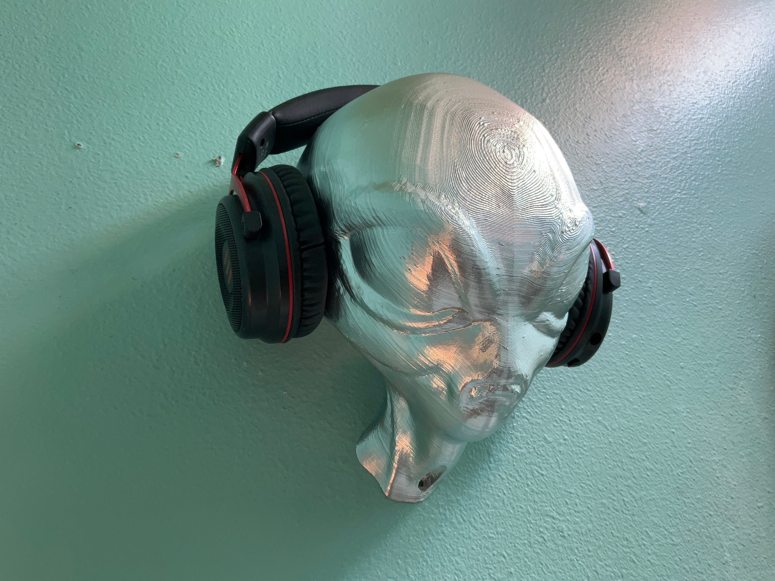 Alien Head Headphone Stand – UFO Wall Mount for Gaming, Music, and ...