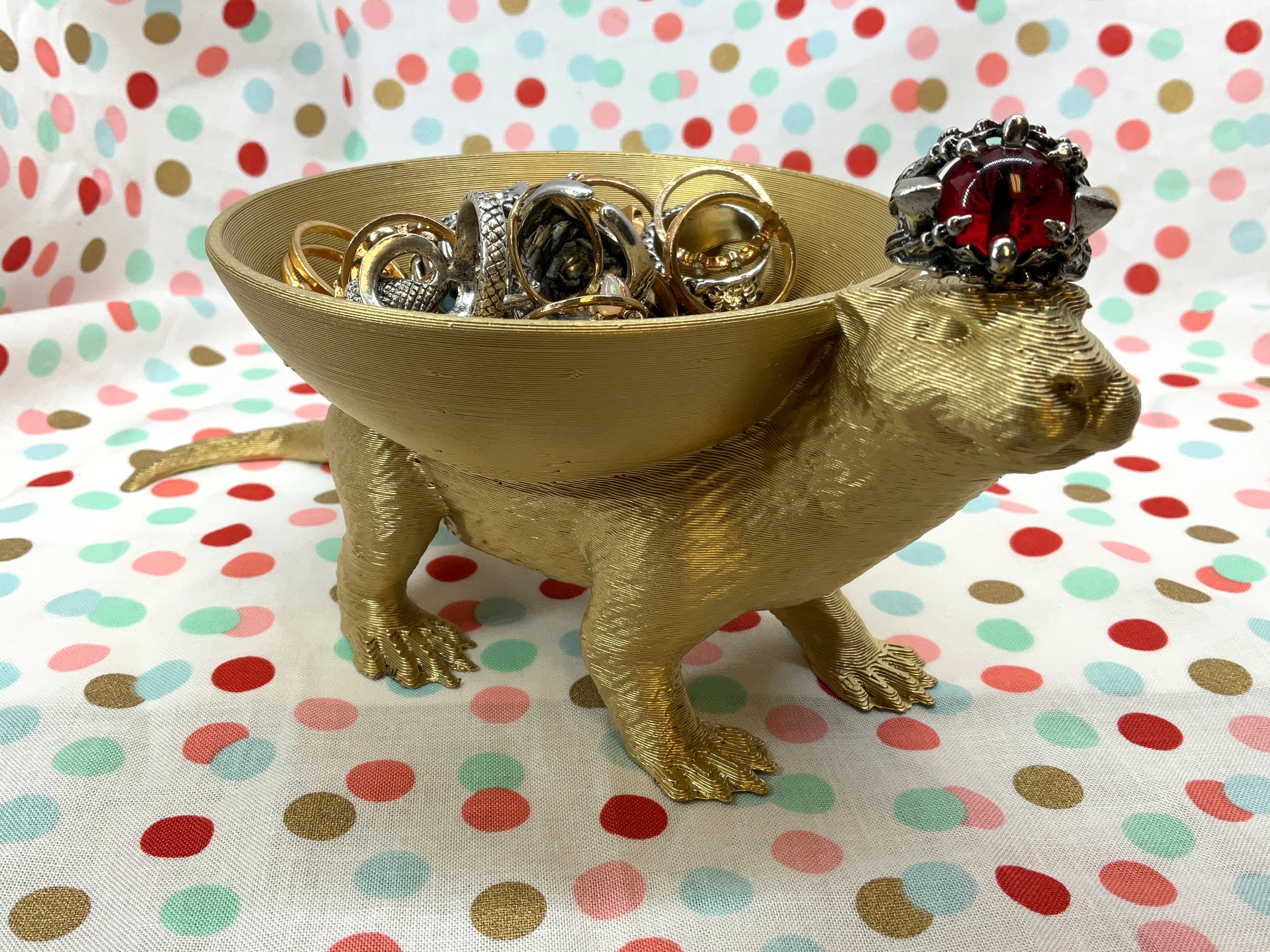 Otter Trinket Dish! Aquatic Mammal Bowl for Jewelry, Storage