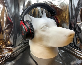 Dog Headphone Stand! Dog Desk Hanger, like German Shepard/Dane/Labrador/Retriever/Pitbull/Pincher Game/Hip Hop/Record/Producer Music Gaming