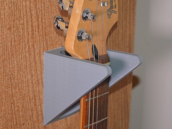 Supporto da parete chitarra grigio, bianco o nero stampa 3D, sicuro paratia  Mount per baritono, un basso o chitarra elettrica/acustica Formati su  ordinazione -  Italia