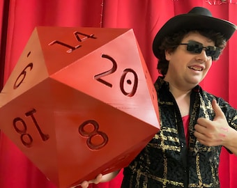 Giant D20 Die - Largest Rolling Dice for Epic Game Nights