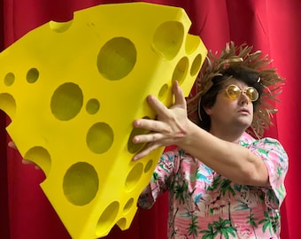 Giant Cheese Prop - Perfect for Movies, Selfies, Parties, Photo Ops
