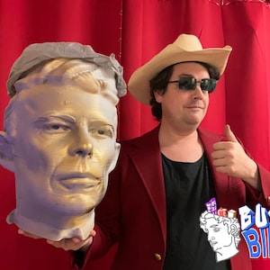 Golden Stardust Bowie Bin - Eco-Chic Trash Solution