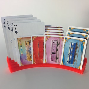 Extra brede speelkaarthouder met 5 rijen voor Star Wars Outer Rim, Kittens, Uno, Sleeping Queens, Sushi Go, Rook, Blitz, Hanabi, Magic Gathering