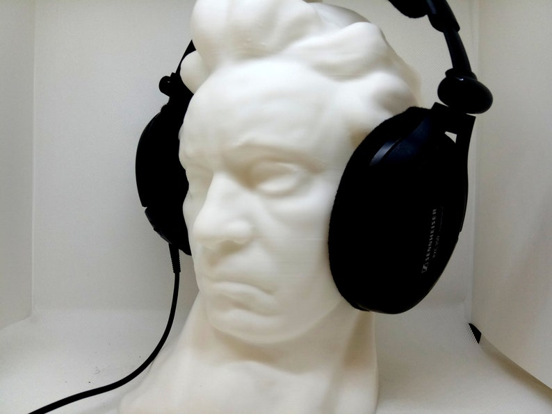 Soporte para auriculares Beethoven Porta auriculares Rack, como Mozart/Bach/Liszt Bust. Juego / Hip Hop / Beats Home Grabación / Productor, Piano / PC Gaming imagen 5