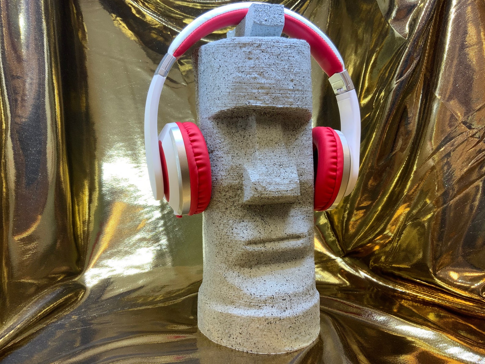 Moai Statue Headphone Rack Easter Island Statue Headset Etsy UK