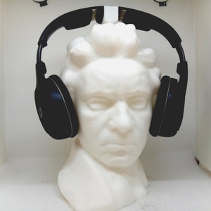 Soporte para auriculares Beethoven Porta auriculares Rack, como Mozart/Bach/Liszt Bust. Juego / Hip Hop / Beats Home Grabación / Productor, Piano / PC Gaming imagen 3