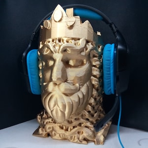 Mittelalterlicher Königskopfhörerständer! Feudal Monarch Kopfhörer-Halterung, Henry/Richard/William/Phillips Ständer. Hip Hop/Bose/Aufnahme Musik-Gaming