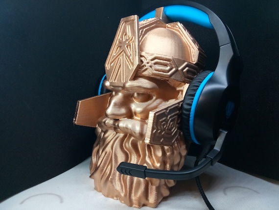 Support Casque Audio - Blanc Musique Geek Gamer Bureau