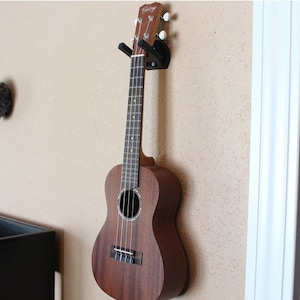 Ukulele or Mandolin Wall Mount Hanger/Hook w/ Screws! Sturdy, 3d-Printed Stand Holder for Ukelele, in MultiColors for Home/Recording Studio!