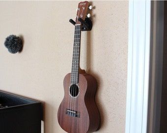 Ukulele or Mandolin Wall Mount Hanger/Hook w/ Screws! Sturdy, 3d-Printed Stand Holder for Ukelele, in MultiColors for Home/Recording Studio!