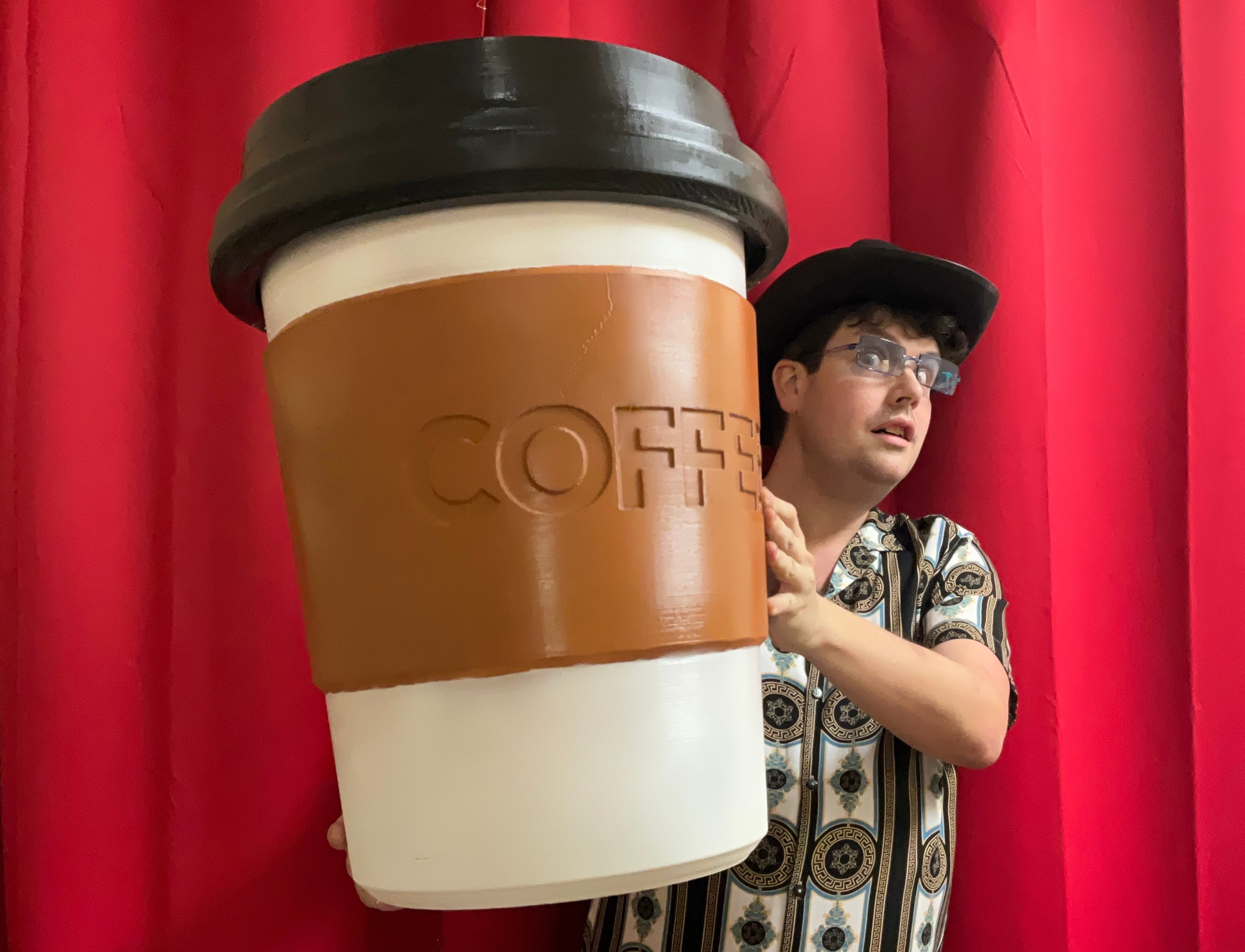 Giant Coffee Cup Display | Novelty Decor for Restaurants & Food Trucks |  Versatile for Wastebasket or Storage - Etsy