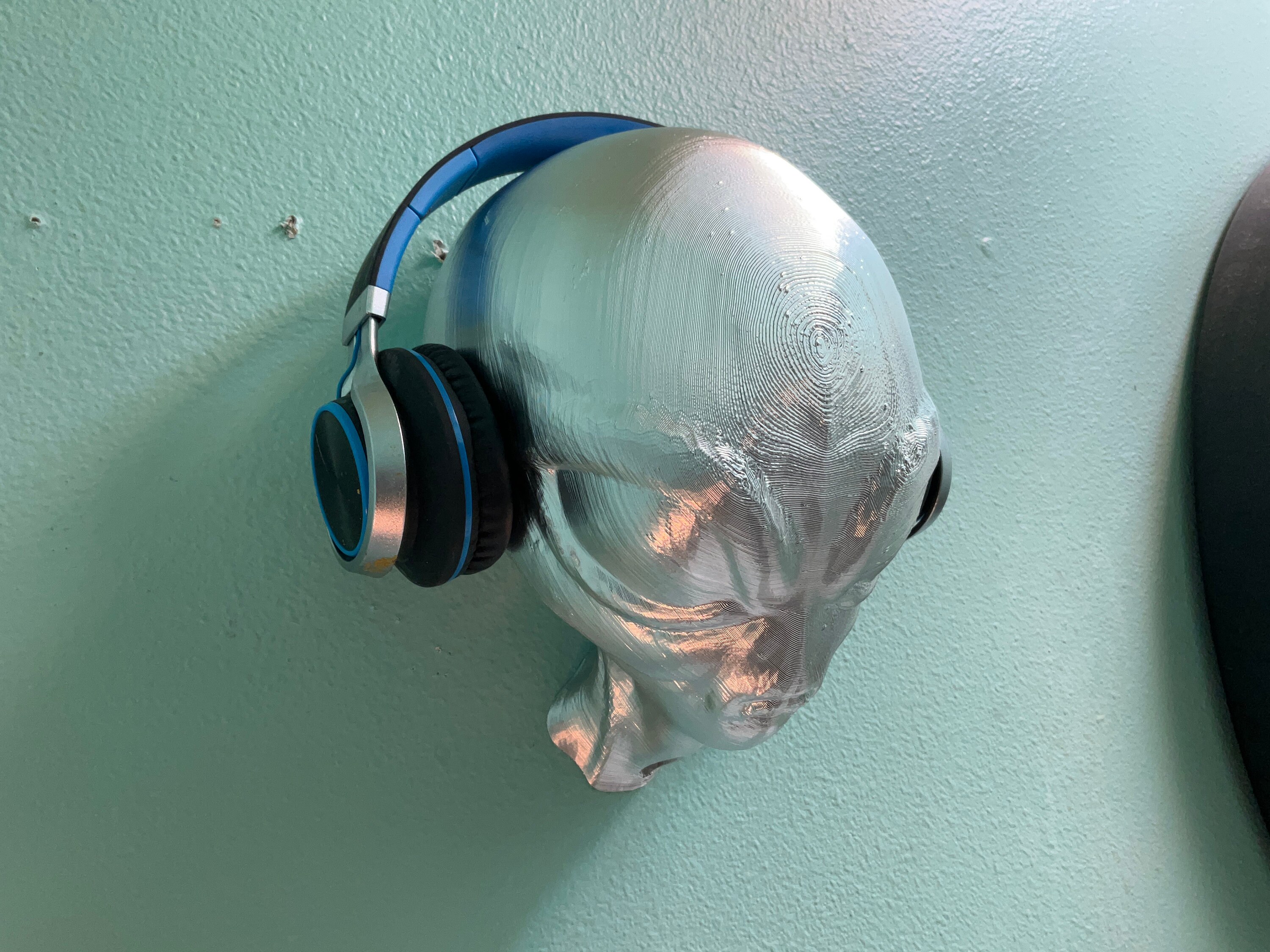 Alien Head Headphone Stand – UFO Wall Mount for Gaming, Music, and ...