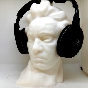 Soporte para auriculares Beethoven Porta auriculares Rack, como Mozart/Bach/Liszt Bust. Juego / Hip Hop / Beats Home Grabación / Productor, Piano / PC Gaming imagen 2