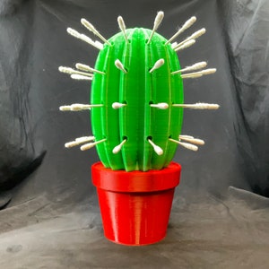 Cactus Q Tip Holder! Fun Cotton Swab Display for Bathroom, Dorm, Apartment. Cowboy/Western/Southwestern-Themed, Old West Bath/Sink/Washroom.