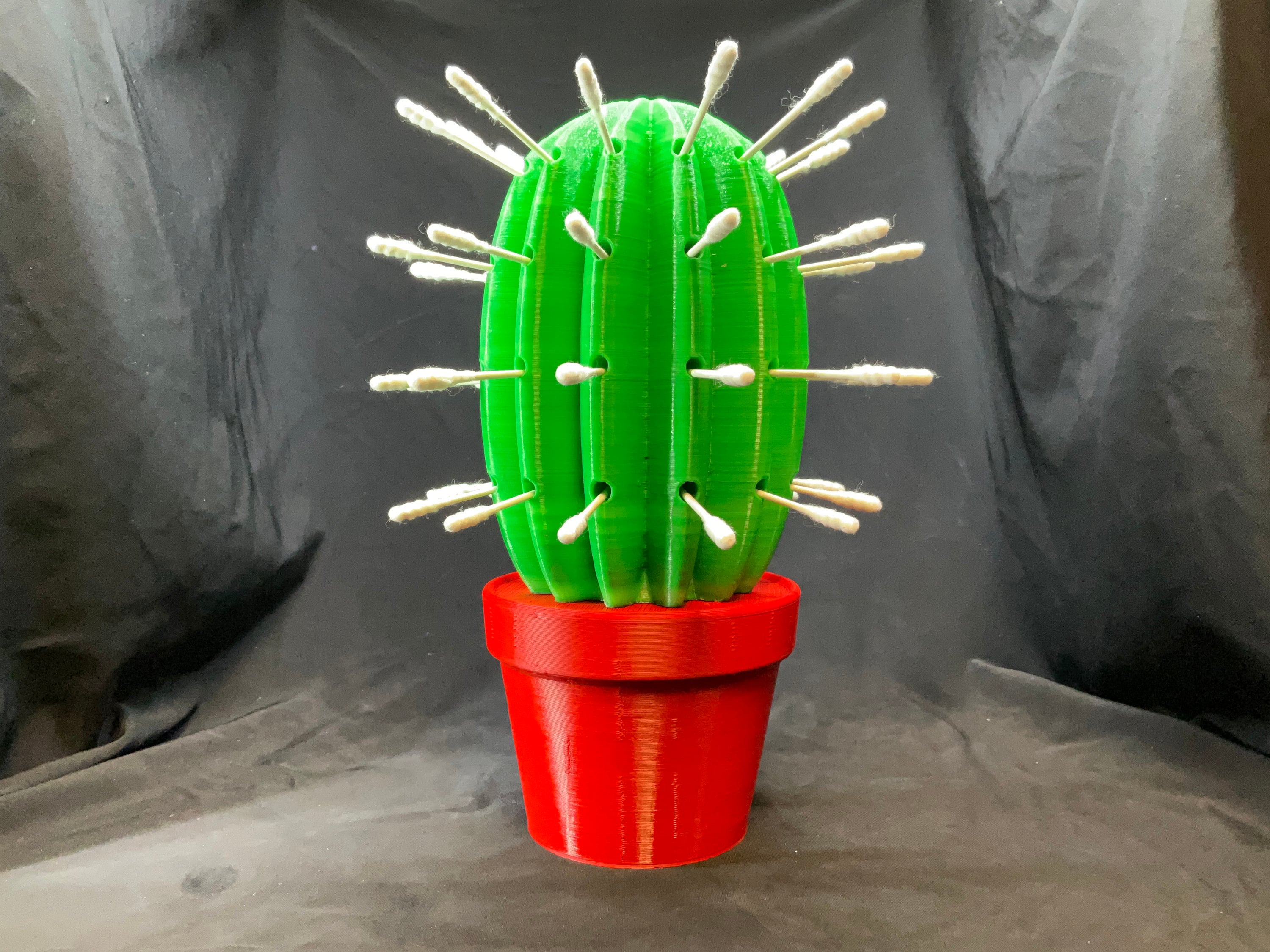 Cactus Q Tip Holder! Fun Cotton Swab Display for Bathroom, Dorm, Apartment.  Cowboy/Western/Southwestern-Themed, Old West Bath/Sink/Washroom.