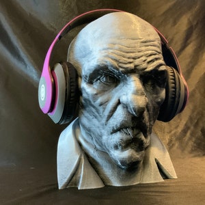 Nosferatu Headphone Stand Horror Movie Vampire Holder Rack like Dracula/Frankenstein/Mummy/Werewolf/Devil. Gaming/Home Recording/PC Gaming image 5