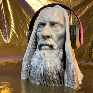 Saruman Headphone Stand: Orc Master! Enemy of Rohan, Aragorn, Gandalf, Ally of Sauron