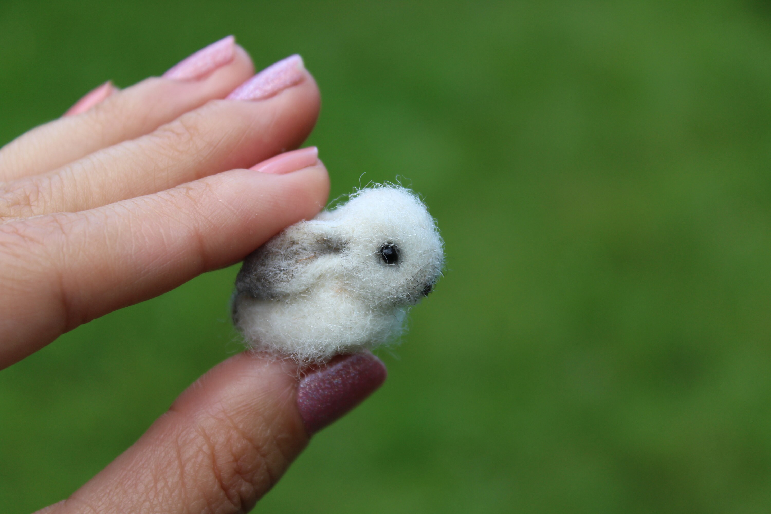 Needle Felted Bunny or Rabbit as Tiny Animal for Miniature Etsy UK