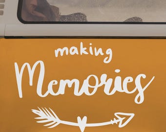 Camper Sticker Making Memories | Weatherproof vinyl sticker for motorhomes & caravans