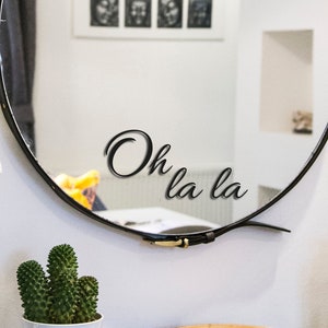 Oh la la Spiegel Aufkleber Badezimmer Sticker Decal Vinyl