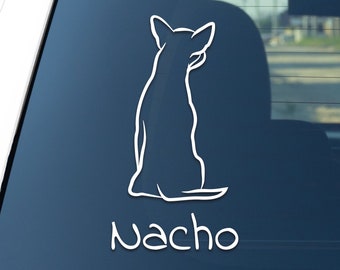 Autoaufkleber Chihuahua Hunde Aufkleber Auto Decal Sticker Vinyl