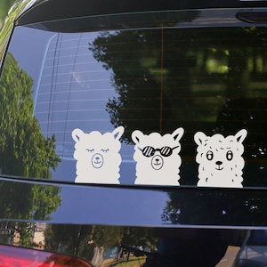Car sticker alpaca sticker car camper camping accessories sticker decal vinyl