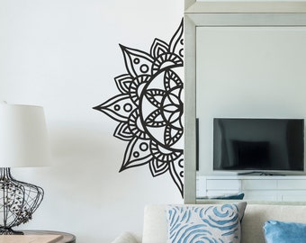 Mandala Geometrisch Wand Aufkleber Wandtattoo Wohnzimmer Decal Sticker Vinyl