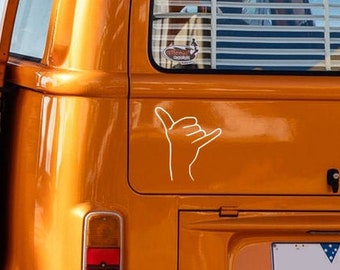 Car Sticker Decal Car Shaka Hand Car Motorhome Sticker Camper Sticker Camping Accessories Vinyl