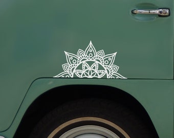 Autocollant de voiture Mandala, autocollant en vinyle pour camping-car et camping-car