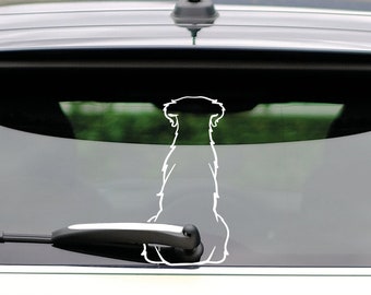 Golden Retriever Car Sticker Dog Windshield Wiper Sticker Car Decal Sticker Vinyl
