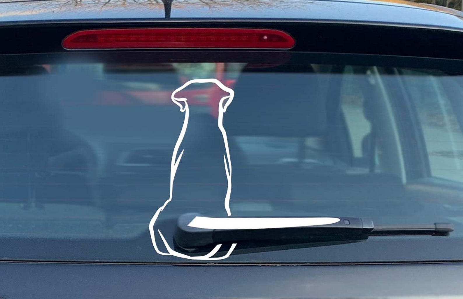 Car Sticker Dog Windshield Wiper Labrador Sticker Car Decal Etsy