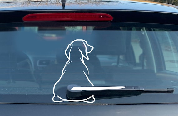 Autoaufkleber Hund Scheibenwischer Hunde Aufkleber Auto Decal Sticker Vinyl  -  Österreich