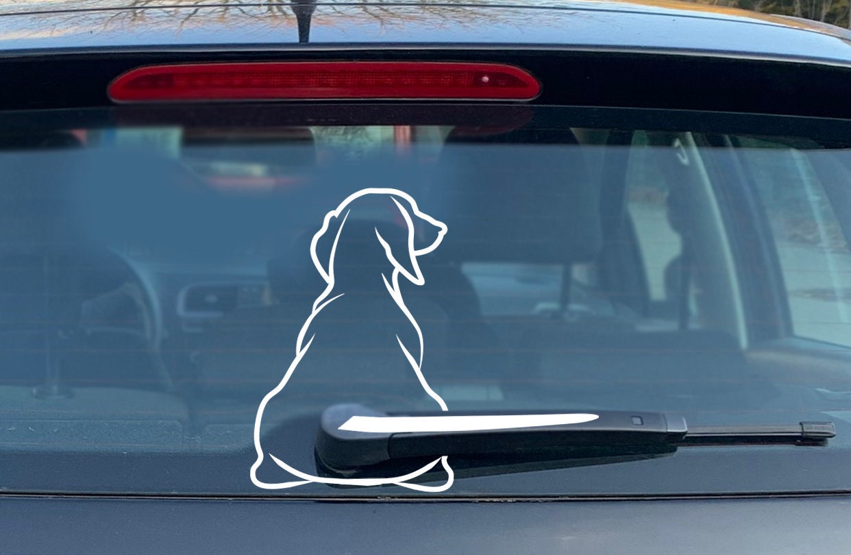 Autoaufkleber Hund Scheibenwischer Hunde Aufkleber Auto Decal Sticker Vinyl  - .de