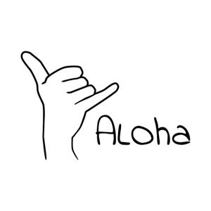 Aloha Flower | Camper Sticker for Car, Laptop, Notebook, Water Bottle | Weatherproof Vinyl Decal