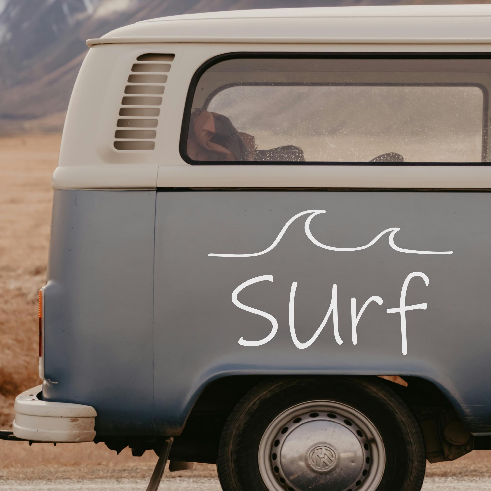 Surf Vinyl Decal Surf Stcker, Large Caravan Motorhome Stckers, Surf ...